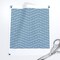 Abstract Geometric Chevron Shapes Waves Simple Monochrome Texture Minimalist Wavy Blue Small Scale Faux Texture Blue And White Contemporary Custom Printed Fabric by Spoonflower Various Fabrics by the Yard or Fat Quarter